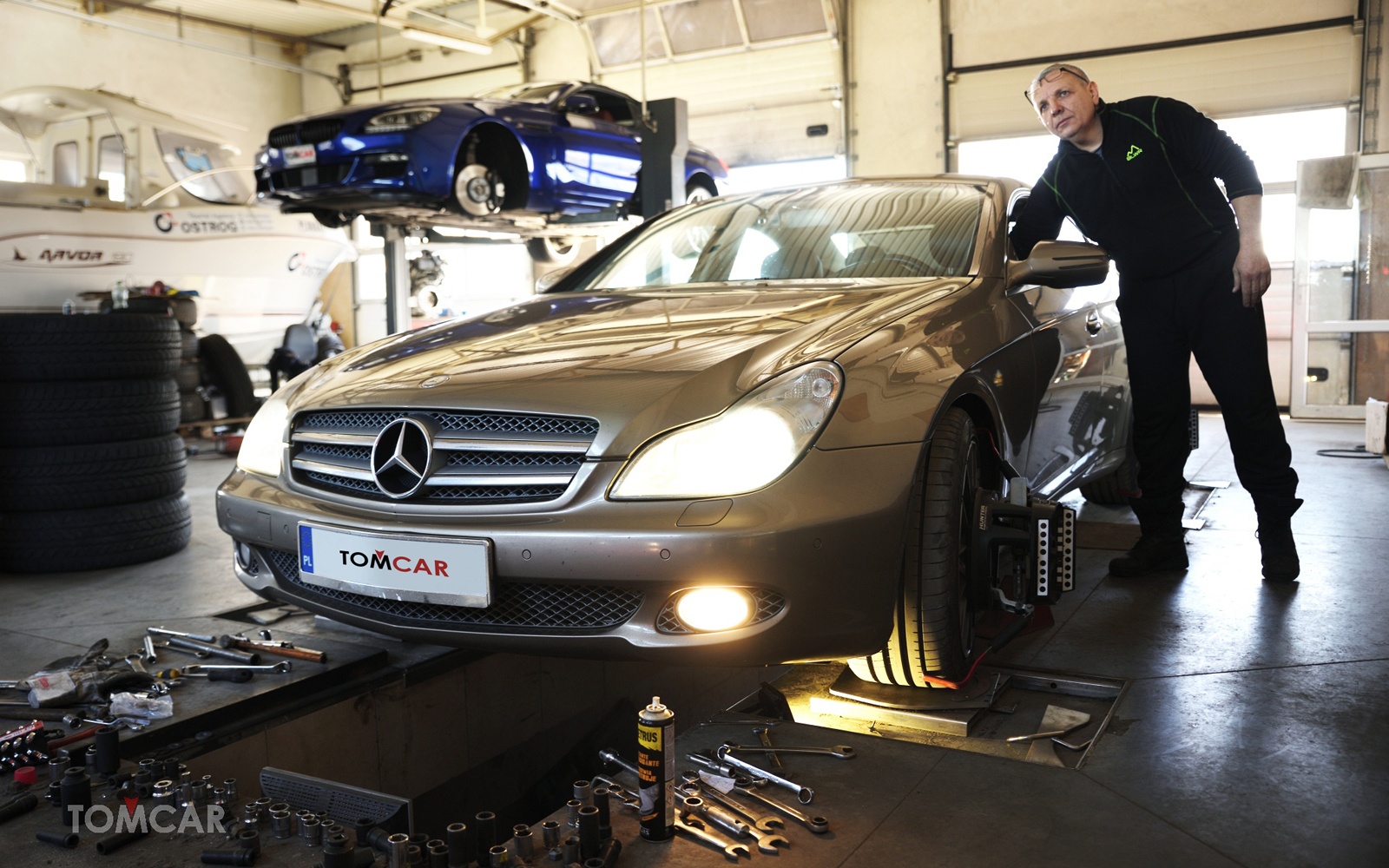 Ustawienie geometrii w Mercedesie CLS